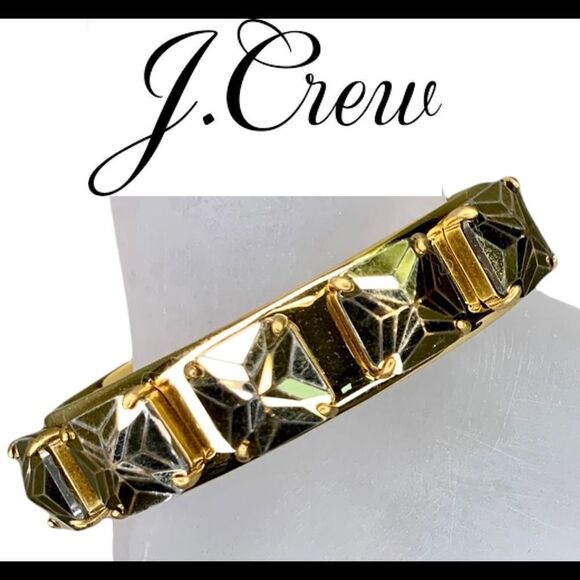 Nwt J.Crew gold bangle bracelet costume jewellery - Picture 1 of 8